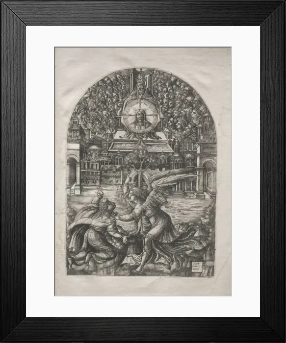 Framed Print : The Apocalypse: The Angel Shows St. John the Fountain of Living Water, 1546-1556. Creator Framed Print : The Apocalypse: The Angel Shows St. John the Fountain of Living Water, 1546-1556. Creator