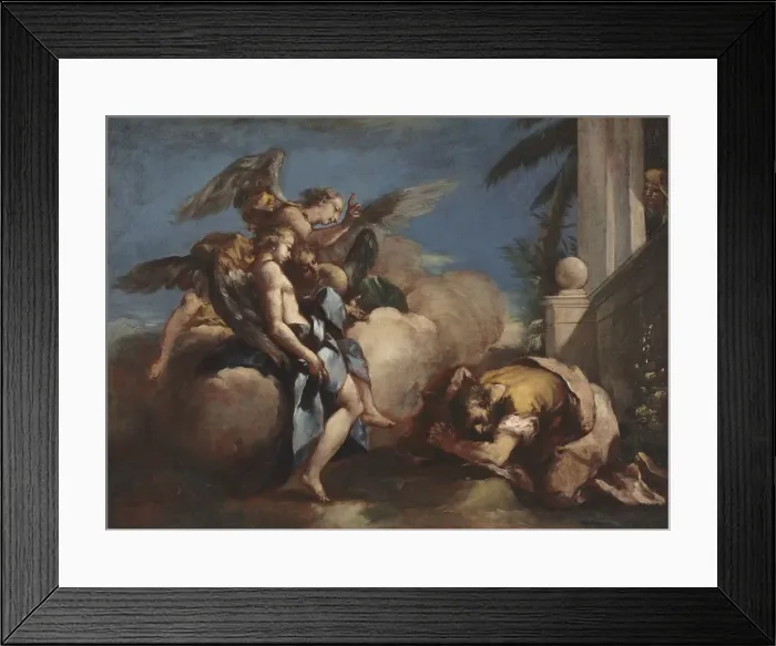 Framed Print : The Angels Appearing to Abraham, 1750s. Creator: Francesco Guardi (Italian, 1712-1793) Framed Print : The Angels Appearing to Abraham, 1750s. Creator: Francesco Guardi (Italian, 1712-1793)