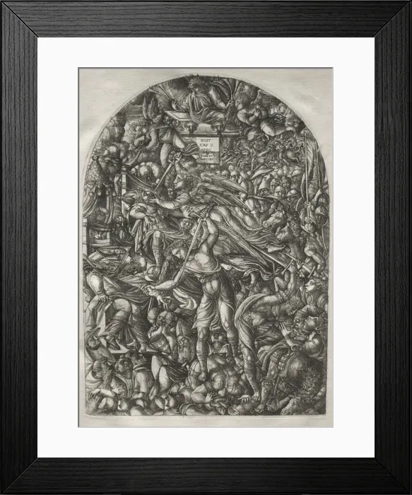 Framed Print : The Apocalypse: The Angel Sounding the Sixth Trumpet, 1546-1556. Creator: Jean Duvet (French Framed Print : The Apocalypse: The Angel Sounding the Sixth Trumpet, 1546-1556. Creator: Jean Duvet (French