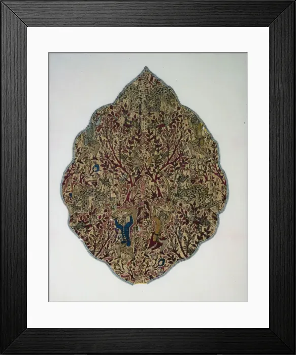 Framed Print : Tent panel of a dragon slayer, 1550-1599. Creator: Unknown Framed Print : Tent panel of a dragon slayer, 1550-1599. Creator: Unknown