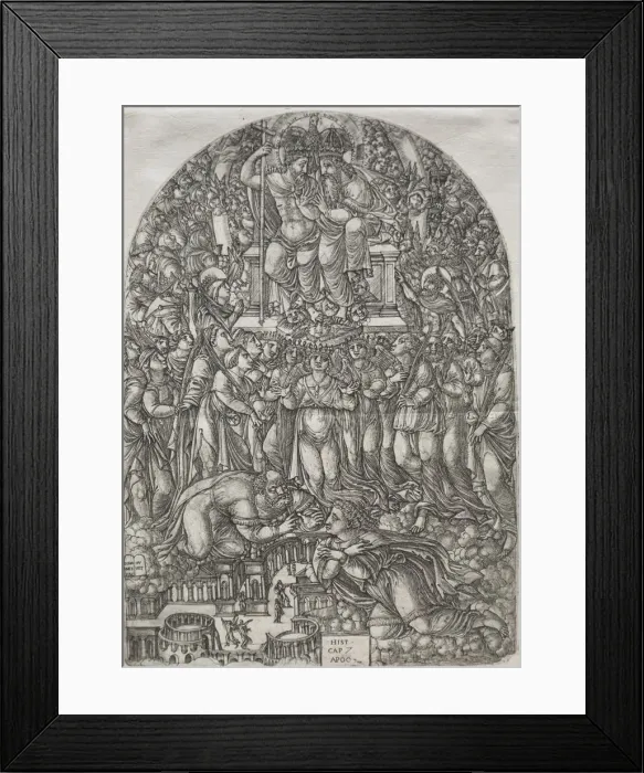 Framed Print : The Apocalpse: An Innumerable Multitude which stand before the Throne, 1555. Creator Framed Print : The Apocalpse: An Innumerable Multitude which stand before the Throne, 1555. Creator