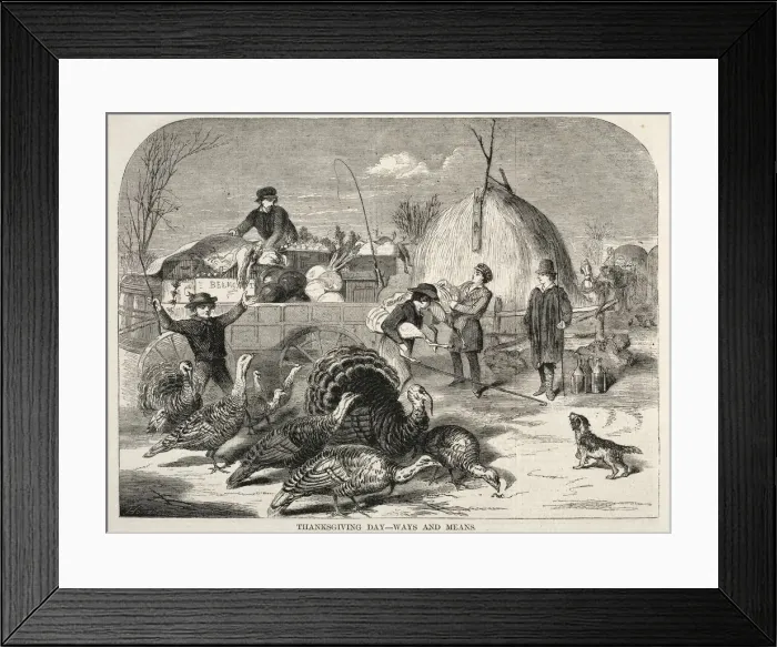 Framed Print : Thanksgiving Day - Ways and Means, 1858. Creator: Winslow Homer (American, 1836-1910) Framed Print : Thanksgiving Day - Ways and Means, 1858. Creator: Winslow Homer (American, 1836-1910)