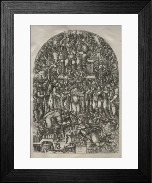 Framed Print : The Apocalypse: An Innumerable Multitude Which Stand before the Throne, 1546-1556 Framed Print : The Apocalypse: An Innumerable Multitude Which Stand before the Throne, 1546-1556