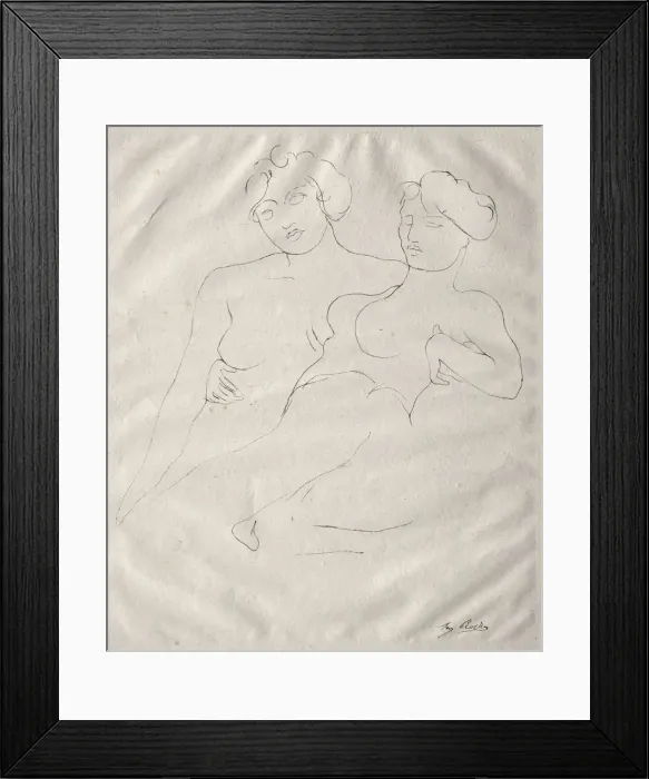 Framed Print : Two Figures. Creator: Auguste Rodin (French, 1840-1917) Framed Print : Two Figures. Creator: Auguste Rodin (French, 1840-1917)