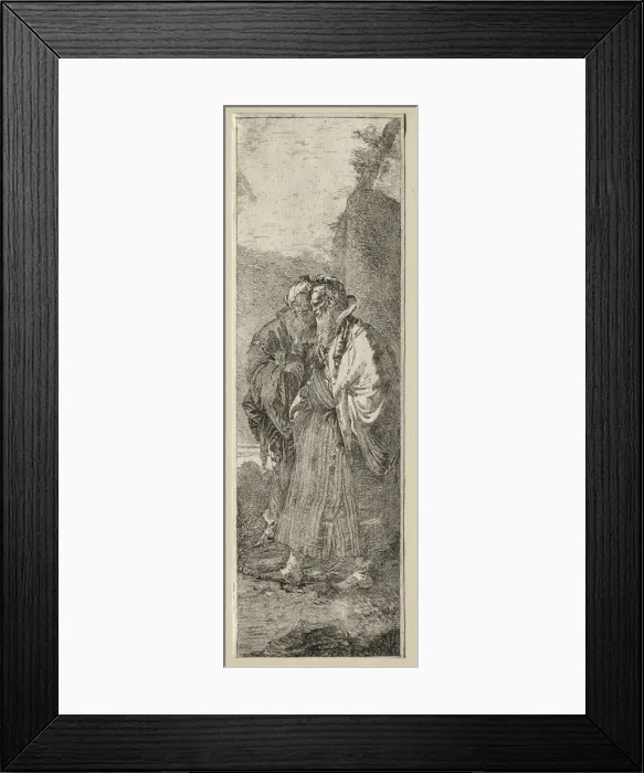 Framed Print : Two Old Men in a Landscape. Creator: Giovanni Domenico Tiepolo (Italian, 1727-1804) Framed Print : Two Old Men in a Landscape. Creator: Giovanni Domenico Tiepolo (Italian, 1727-1804)