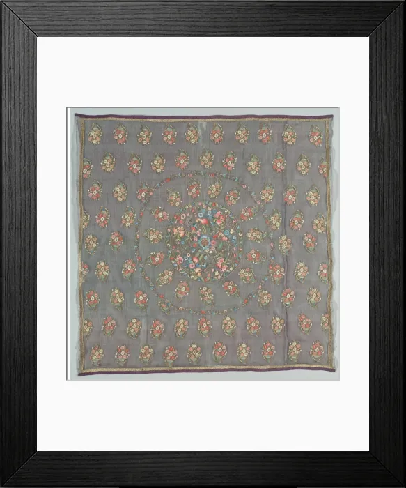 Framed Print : Turban cover, 1700s-early 1800s. Creator: Unknown Framed Print : Turban cover, 1700s-early 1800s. Creator: Unknown