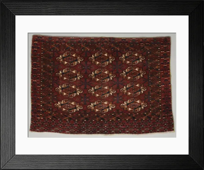 Framed Print : Turkmen Bag Face, 1800s. Creator: Unknown Framed Print : Turkmen Bag Face, 1800s. Creator: Unknown