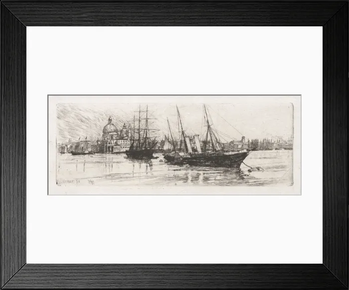 Framed Print : Two Boats, Venice, 1880. Creator: Otto H. Bacher (American, 1856-1909) Framed Print : Two Boats, Venice, 1880. Creator: Otto H. Bacher (American, 1856-1909)