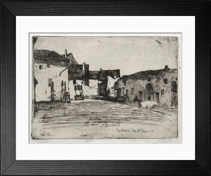 Framed Print : Twelve Etchings from Nature: Liverdun, 1858. Creator: James McNeill Whistler (American, 1834-1903) Framed Print : Twelve Etchings from Nature: Liverdun, 1858. Creator: James McNeill Whistler (American, 1834-1903)
