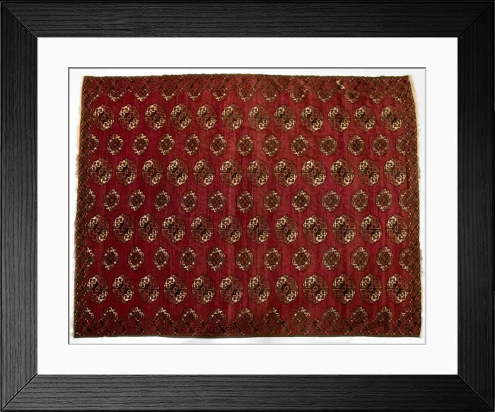 Framed Print : Turkmen Main Carpet, 1870s. Creator: Unknown