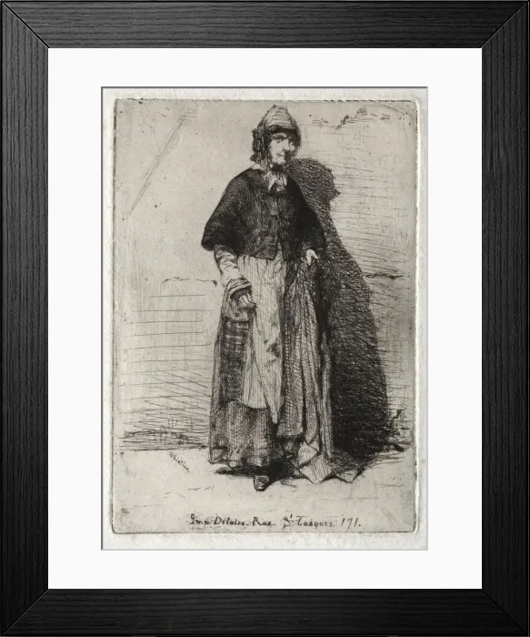 Framed Print : Twelve Etchings from Nature: La Mere Gerard, 1858. Creator: James McNeill Whistler Framed Print : Twelve Etchings from Nature: La Mere Gerard, 1858. Creator: James McNeill Whistler