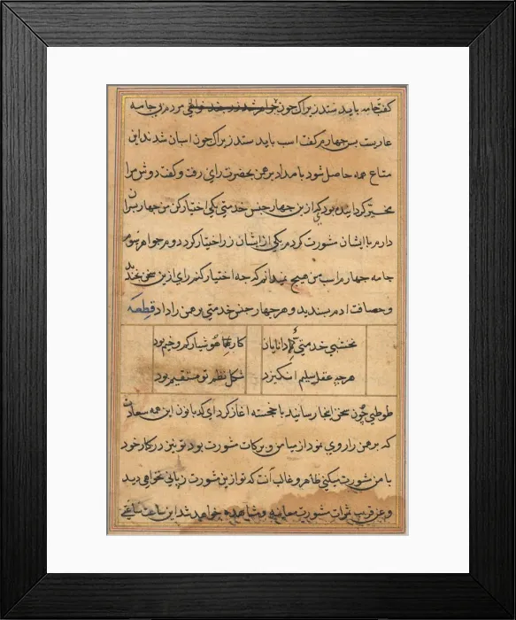 Framed Print : Tuti-Nama (Tales of a Parrot), c. 1560. Creator: Unknown Framed Print : Tuti-Nama (Tales of a Parrot), c. 1560. Creator: Unknown