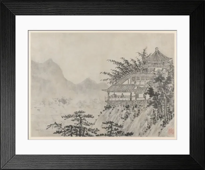 Framed Print : Twelve Views of Tiger Hill, Suzhou: The Thousand Acres of Clouds, after 1490. Creator Framed Print : Twelve Views of Tiger Hill, Suzhou: The Thousand Acres of Clouds, after 1490. Creator