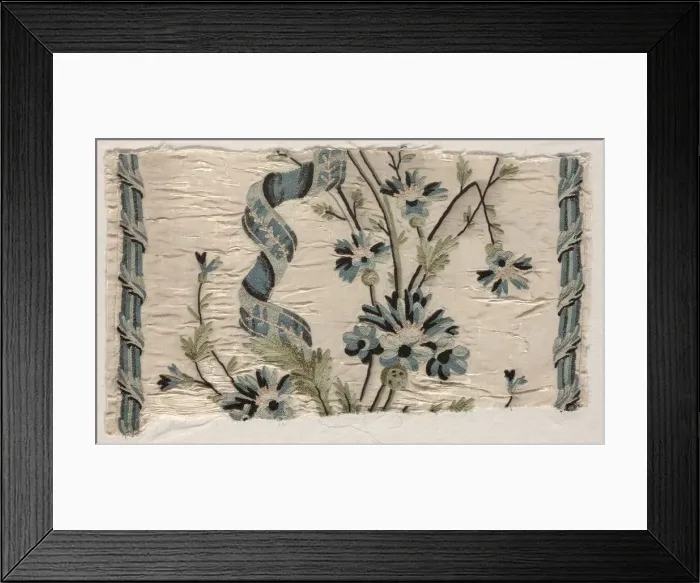 Framed Print : Two Pieces of Embroidery, 1723-1774. Creator: Philippe de Lasalle (French, 1723-1805) Framed Print : Two Pieces of Embroidery, 1723-1774. Creator: Philippe de Lasalle (French, 1723-1805)