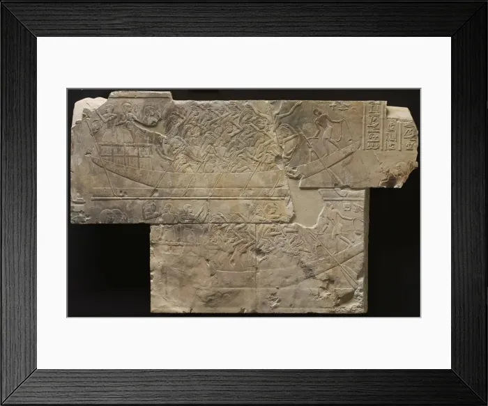 Framed Print : Two Boats with Female Mourners, c. 667-647 BC. Creator: Unknown Framed Print : Two Boats with Female Mourners, c. 667-647 BC. Creator: Unknown