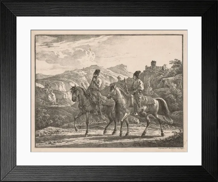 Framed Print : Two Cossacks on Horseback. Creator: Aleksandr Orlowski (Russian, 1777-1832) Framed Print : Two Cossacks on Horseback. Creator: Aleksandr Orlowski (Russian, 1777-1832)