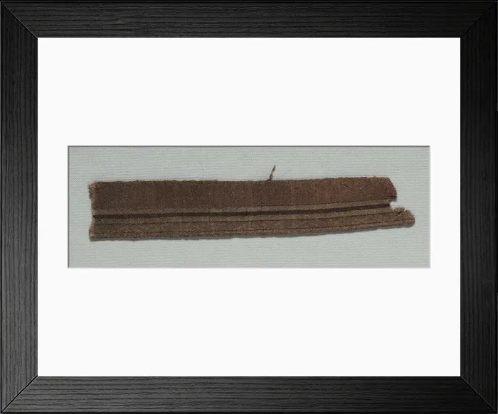 Framed Print : Two Galloon Fragments Mounted Together, late 1000s. Creator: Unknown Framed Print : Two Galloon Fragments Mounted Together, late 1000s. Creator: Unknown