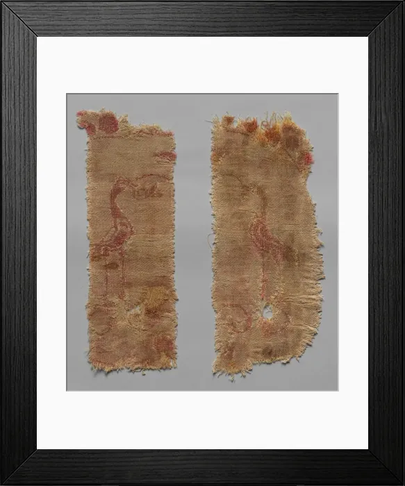 Framed Print : Two Fragments of Large Scale Roundel, 600s. Creator: Unknown Framed Print : Two Fragments of Large Scale Roundel, 600s. Creator: Unknown
