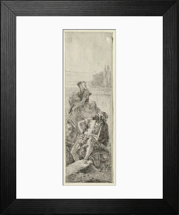 Framed Print : Two Peasants. Creator: Giovanni Domenico Tiepolo (Italian, 1727-1804) Framed Print : Two Peasants. Creator: Giovanni Domenico Tiepolo (Italian, 1727-1804)