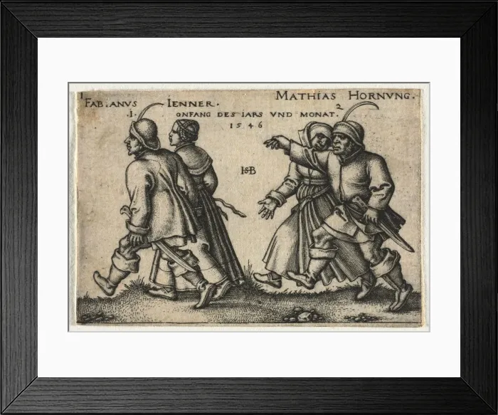 Framed Print : The Peasant Wedding or the Twelve Months: 1-Fabianus Jenner 2-Mathias Hornung, 1546 Framed Print : The Peasant Wedding or the Twelve Months: 1-Fabianus Jenner 2-Mathias Hornung, 1546