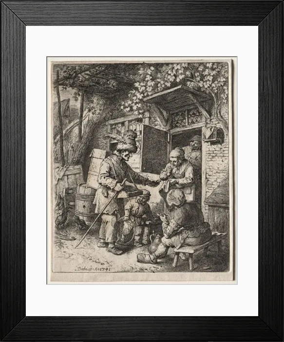 Framed Print : The Peddlar, 1741. Creator: Christian Wilhelm Ernst Dietrich (German, 1712-1774) Framed Print : The Peddlar, 1741. Creator: Christian Wilhelm Ernst Dietrich (German, 1712-1774)