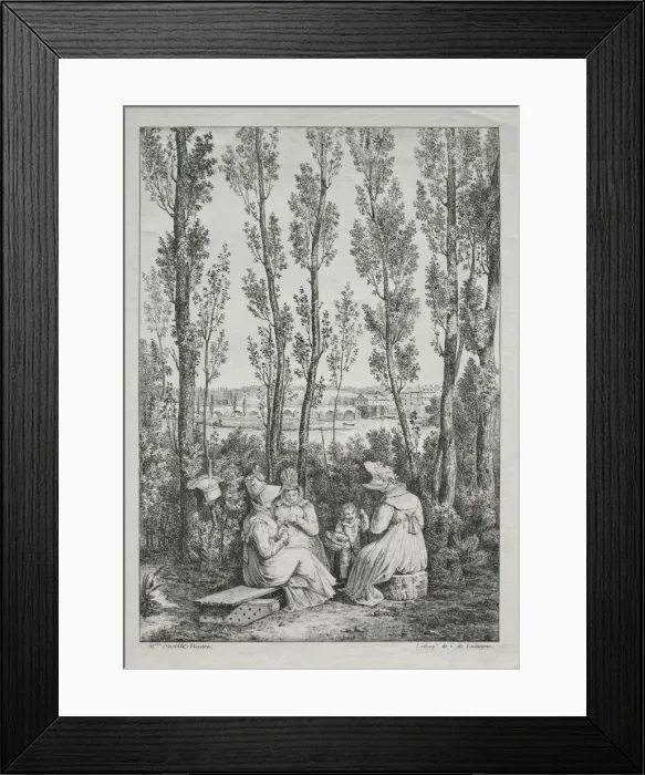 Framed Print : The Picnic. Creator: Charles Philibert Lasteyrie du Saillant (French, 1759-1849) Framed Print : The Picnic. Creator: Charles Philibert Lasteyrie du Saillant (French, 1759-1849)