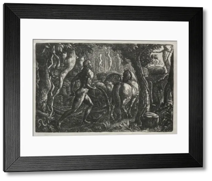 Framed Print : The Ploughman, 1829. Creator: Edward Calvert (British, 1799-1883) Framed Print : The Ploughman, 1829. Creator: Edward Calvert (British, 1799-1883)