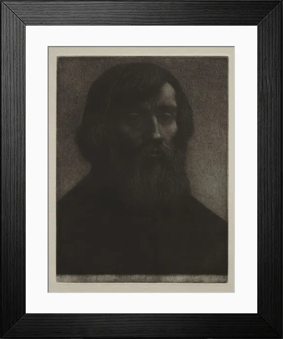 Framed Print : The Poet. Creator: Alphonse Legros (French, 1837-1911) Framed Print : The Poet. Creator: Alphonse Legros (French, 1837-1911)