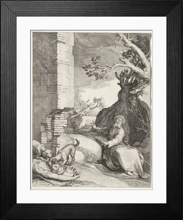 Framed Print : The Prediction of Ahijah, 1604. Creator: Jan Saenredam (Dutch, 1565-1607); Jan Saenredam (Dutch Framed Print : The Prediction of Ahijah, 1604. Creator: Jan Saenredam (Dutch, 1565-1607); Jan Saenredam (Dutch