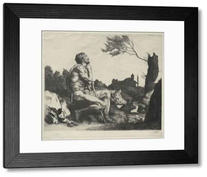 Framed Print : The Prodigal Son, 1882. Creator: William Strang (British, 1859-1921) Framed Print : The Prodigal Son, 1882. Creator: William Strang (British, 1859-1921)