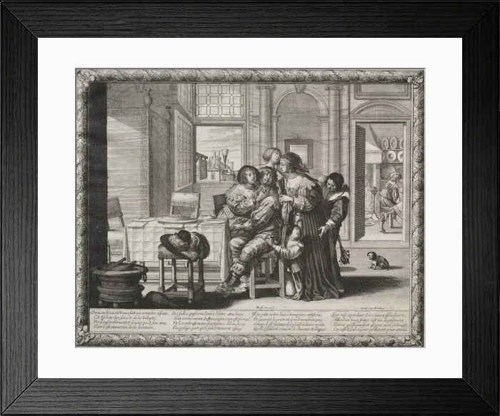 Framed Print : The Prodigal Son: Riotous Living, 1635. Creator: Abraham Bosse (French, 1602-1676) Framed Print : The Prodigal Son: Riotous Living, 1635. Creator: Abraham Bosse (French, 1602-1676)