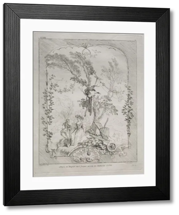 Framed Print : The Proposal. Creator: Francois Boucher (French, 1703-1770) Framed Print : The Proposal. Creator: Francois Boucher (French, 1703-1770)