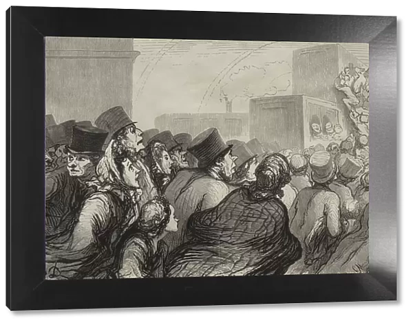 The Railway: The Sunday Excursion. Creator: Honore Daumier (French, 1808-1879)