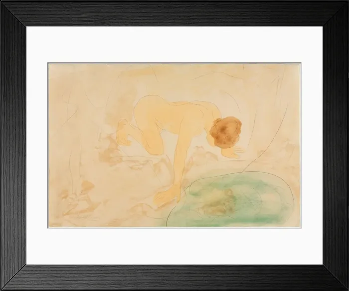 Framed Print : The Reflection, c. 1900-10. Creator: Hand B; Auguste Rodin (French, 1840-1917), style of Framed Print : The Reflection, c. 1900-10. Creator: Hand B; Auguste Rodin (French, 1840-1917), style of