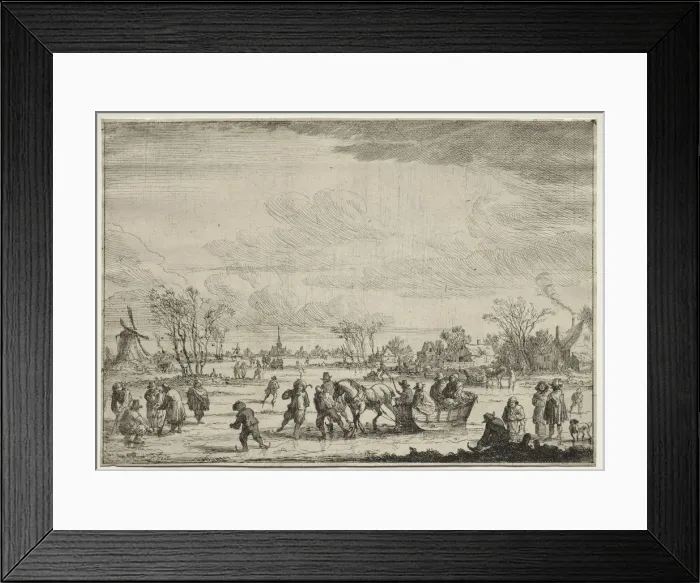 Framed Print : The Sleigh. Creator: Peeter Bout (Flemish, 1658-1719) Framed Print : The Sleigh. Creator: Peeter Bout (Flemish, 1658-1719)