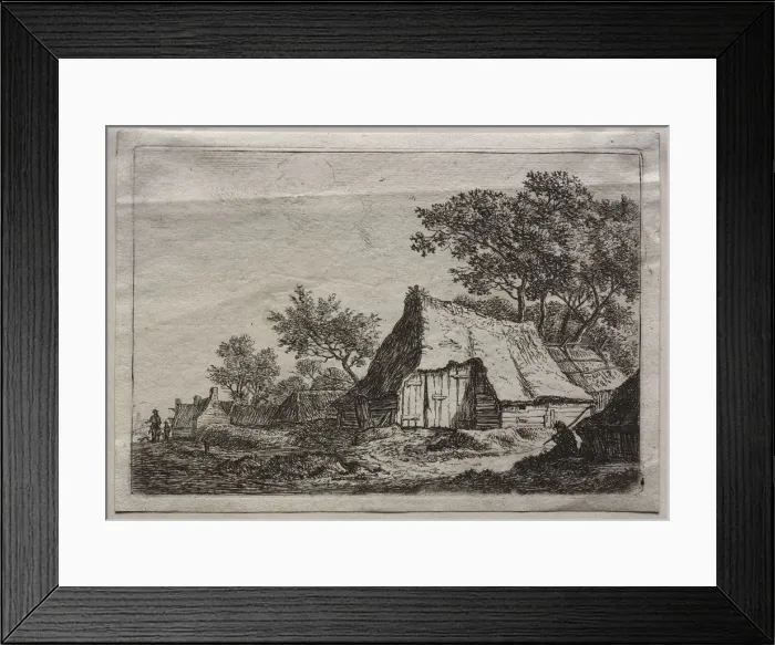 Framed Print : The small Hamlet. Creator: Anthonie Waterloo (Dutch, 1609 / 10-1690) Framed Print : The small Hamlet. Creator: Anthonie Waterloo (Dutch, 1609 / 10-1690)