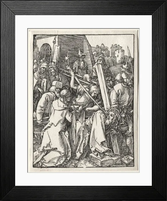 Framed Print : The Small Passion: Christ Bearing the Cross, 1509. Creator: Albrecht Dürer (German