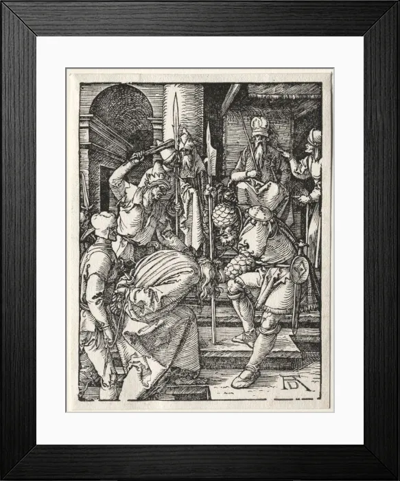 Framed Print : The Small Passion: Christ Before Annas, 1509-1511. Creator: Albrecht Dürer (German
