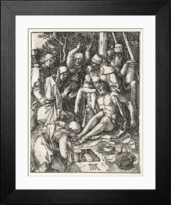 Framed Print : The Small Passion: Lamentation, c. 1509-1510. Creator: Albrecht Dürer (German, 1471-1528) Framed Print : The Small Passion: Lamentation, c. 1509-1510. Creator: Albrecht Dürer (German, 1471-1528)