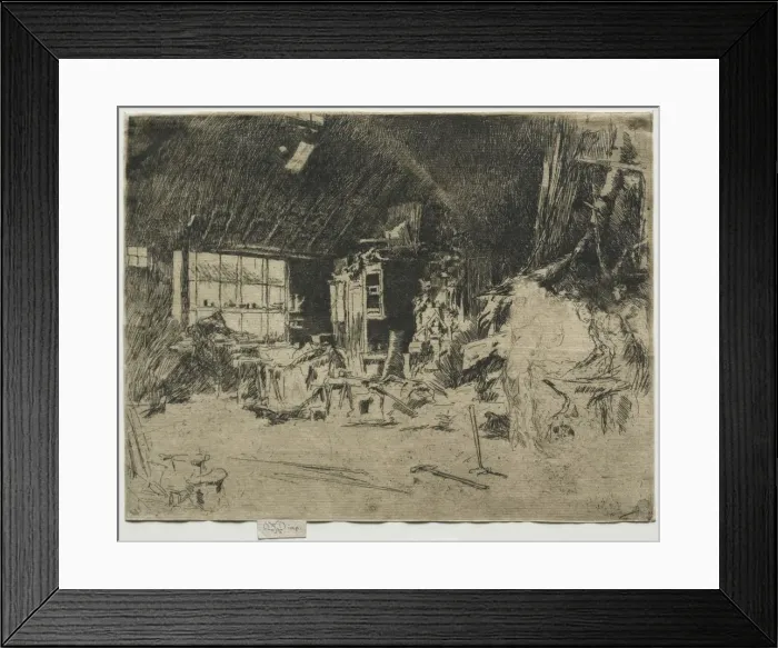 Framed Print : The Smithy. Creator: James McNeill Whistler (American, 1834-1903) Framed Print : The Smithy. Creator: James McNeill Whistler (American, 1834-1903)
