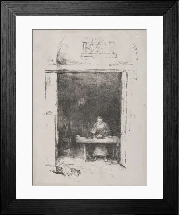 Framed Print : The Smith: Passage du Dragon, 1894. Creator: James McNeill Whistler (American, 1834-1903) Framed Print : The Smith: Passage du Dragon, 1894. Creator: James McNeill Whistler (American, 1834-1903)