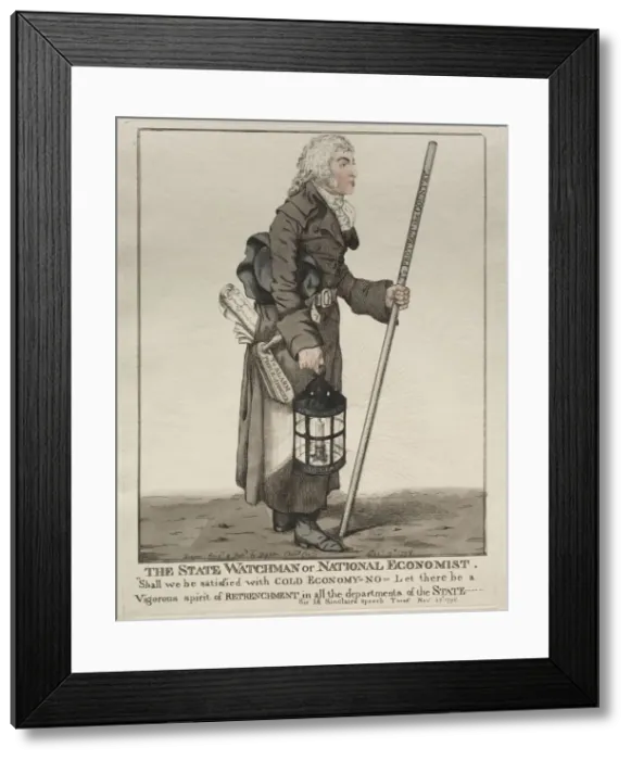 Framed Print : The State Watchman. Creator: Robert Dighton (British, 1752-1814) Framed Print : The State Watchman. Creator: Robert Dighton (British, 1752-1814)
