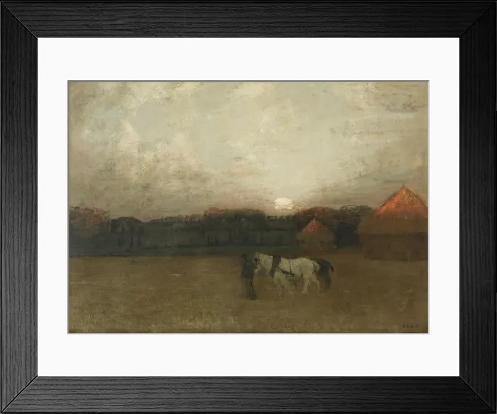 Framed Print : The Stubble Field, c. 1909. Creator: Henry Golden Dearth (American, 1864-1918) Framed Print : The Stubble Field, c. 1909. Creator: Henry Golden Dearth (American, 1864-1918)