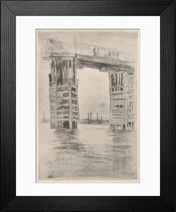 Framed Print : The Tall Bridge, 1878. Creator: James McNeill Whistler (American, 1834-1903) Framed Print : The Tall Bridge, 1878. Creator: James McNeill Whistler (American, 1834-1903)