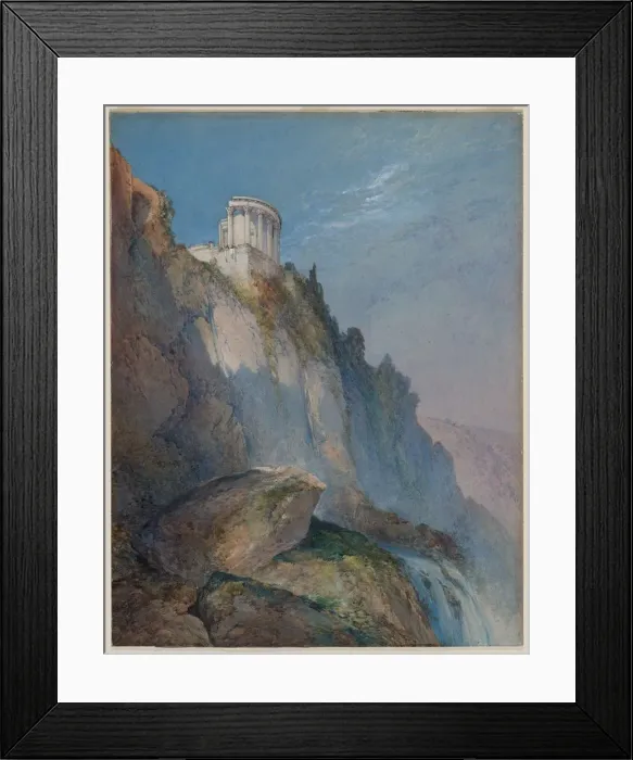Framed Print : The Temple of Vesta and the Falls at Tivoli, 1859. Creator: William Callow (British, 1812-1908) Framed Print : The Temple of Vesta and the Falls at Tivoli, 1859. Creator: William Callow (British, 1812-1908)