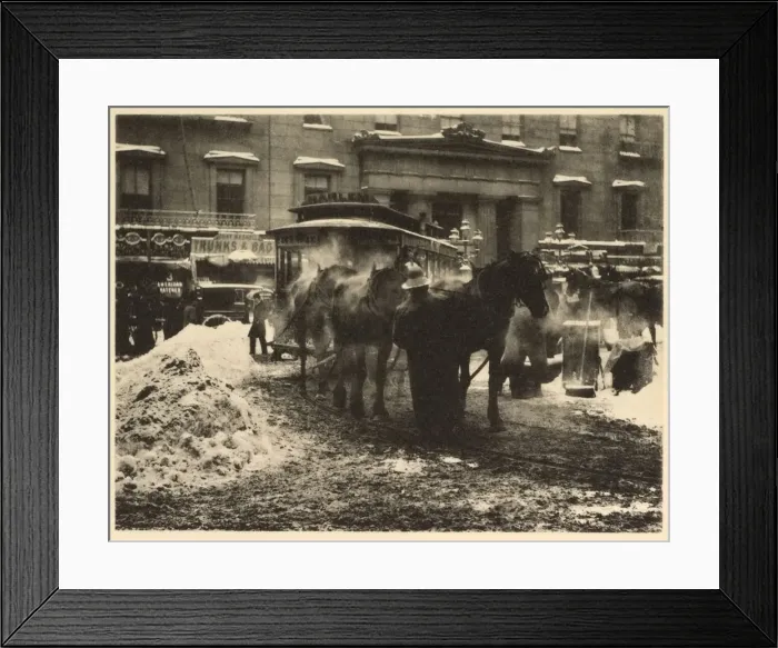 Framed Print : The Terminal, 1893. Creator: Alfred Stieglitz (American, 1864-1946) Framed Print : The Terminal, 1893. Creator: Alfred Stieglitz (American, 1864-1946)