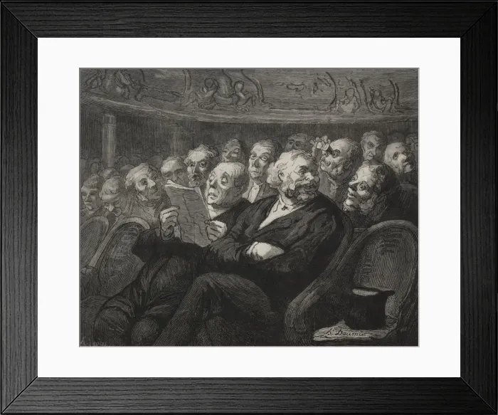 Framed Print : The Theatre: The Orchestra Pit. Creator: Honore Daumier (French, 1808-1879) Framed Print : The Theatre: The Orchestra Pit. Creator: Honore Daumier (French, 1808-1879)