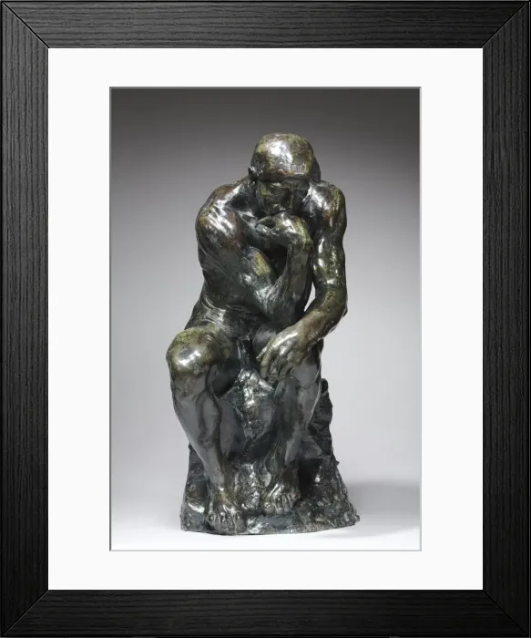 Framed Print : The Thinker, c. 1880. Creator: Auguste Rodin (French, 1840-1917) Framed Print : The Thinker, c. 1880. Creator: Auguste Rodin (French, 1840-1917)