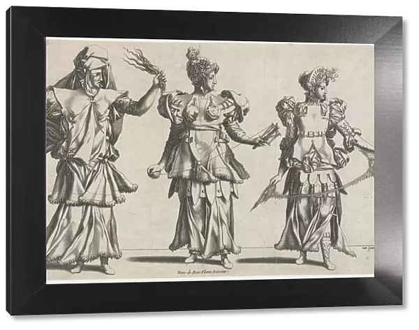The Three Fates, Costume Designs, c. 1534. Creator: Pierre Milan (French)