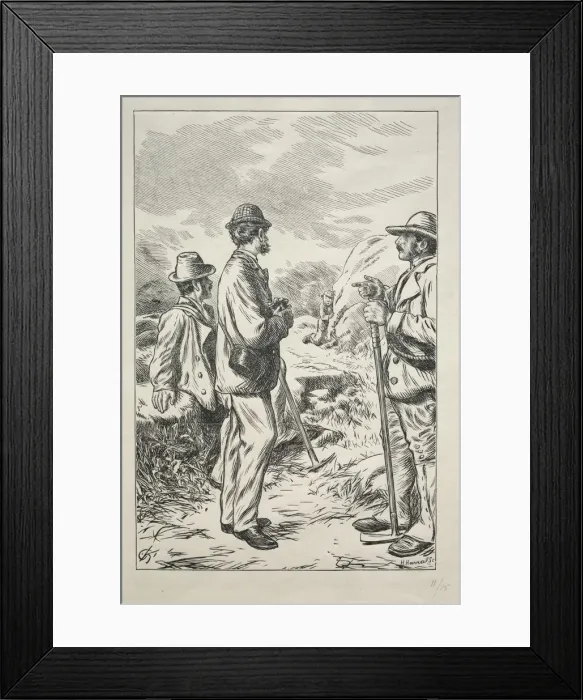 Framed Print : The Three Names, 1869. Creator: Charles Samuel Keene (British, 1823-1891) Framed Print : The Three Names, 1869. Creator: Charles Samuel Keene (British, 1823-1891)